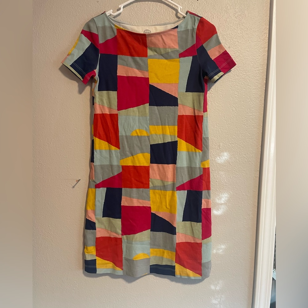 Tory Burch Pima Cotton Red Canyon Colorscape T-shirt Dress